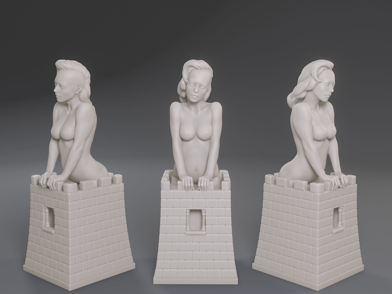 Beautiful Chess Female 3D print model - Image 17
