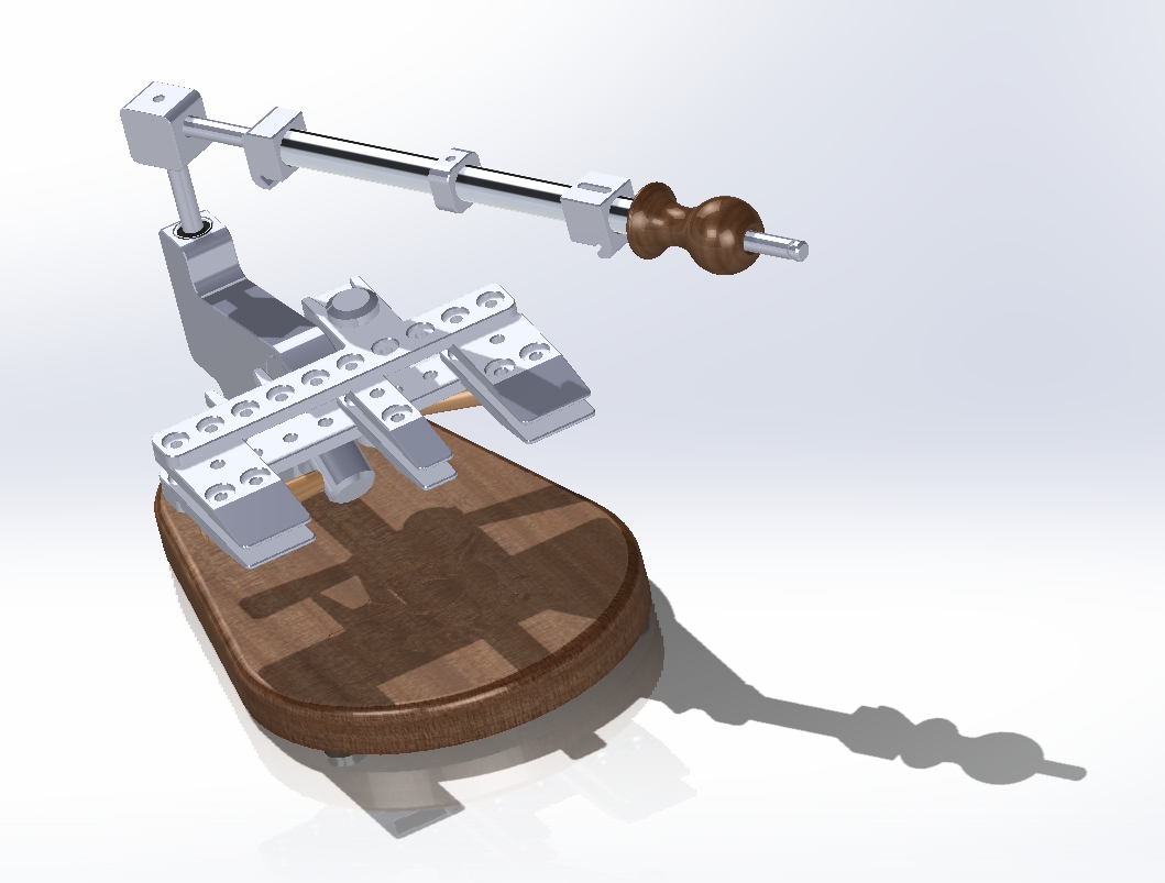 Edge Gadget Knife sharpener CAD model for 3d printing or CNC milling